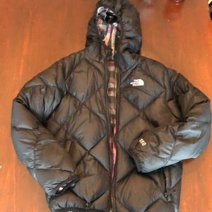 Girls 10/12 reversible North Face Coat